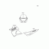 Схема вузла: Наклейки (KLE400-A2/A3; Bull-) для Kawasaki KLE400