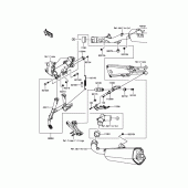 Схема узла: Центральная подставка для Kawasaki ZX1400 Ninja ZX-14R ABS
