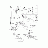 Схема вузла: Ignition switch/locks/reflectors для Kawasaki VN1700 Vulcan 1700 Voyager ABS