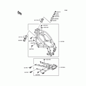 Схема узла: Рама для Kawasaki ZX400 ZZR400