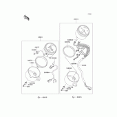 Схема вузла: Meter(s) для Kawasaki EL250 Eliminator 252