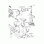 Схема вузла: Fuel injection для Kawasaki BJ250 250TR