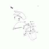 Схема вузла: Крило для Kawasaki EX500 GPZ500S