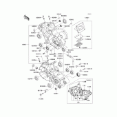Схема вузла: Картер двигуна для Kawasaki KX125