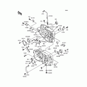 Схема вузла: Картер двигуна для Kawasaki BJ250 Estrella Custom