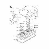Схема узла: Клапанная крышка для Kawasaki ZR400 ZRX