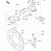 Схема вузла: Заднє гальмо для Kawasaki VN1700 Vulcan 1700 Voyager