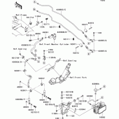 Схема вузла: Brake piping для Kawasaki ZR750 Z750 ABS