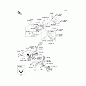 Схема вузла: Cowling(upper) для Kawasaki EX650 Ninja 650 ABS