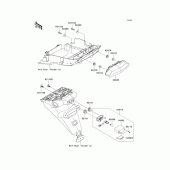 Схема узла: Задний фонарь (Стоп-сигнал) для Kawasaki ZR1200 ZRX1200 DAEG