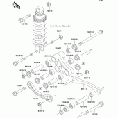 Схема вузла: Suspension для Kawasaki ZX600 ZZ-R600