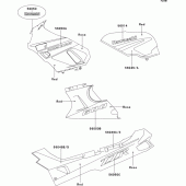 Схема узла: Decal(red/rose)(zx600-d2) для Kawasaki ZX600 ZZ-R600