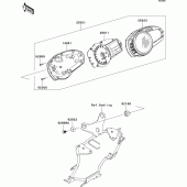 Схема вузла: Meter(s) до Kawasaki ZR1000 Z1000 ABS