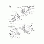 Схема узла: Подножки для Kawasaki ZX1400 Ninja ZX-14R