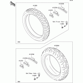 Схема вузла: Шини для Kawasaki VN1600 VN1600 Classic