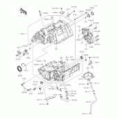 Схема узла: Картер двигателя для Kawasaki EX400 Ninja 400R