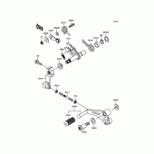 Схема вузла: Лапка КПП для Kawasaki BX250 NINJA 250SL