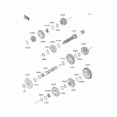 Схема вузла: Трансмісія для Kawasaki KLX140 KLX140