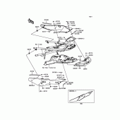 Схема вузла: Side Covers для Kawasaki ZG1400 1400GTR ABS