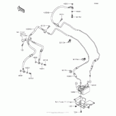 Схема вузла: Brake Piping для Kawasaki ZX1000 Ninja 1000 ABS