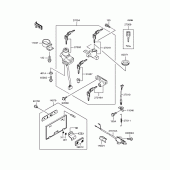 Схема вузла: Замок запалювання (ZR250-A1/A2/A3) для Kawasaki ZR250 Balius