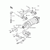 Схема узла: Катушка зажигания для Kawasaki ZR1200 ZRX1200 DAEG
