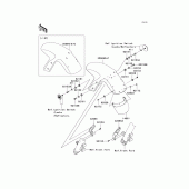 Схема вузла: Переднє крило для Kawasaki EX650 Ninja 650