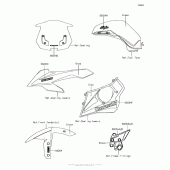 Схема вузла: Decals(Green) для Kawasaki ZX1000 Ninja 1000 ABS