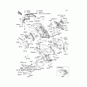 Схема узла: Cowling(1/2)(center) для Kawasaki ZX1400 Ninja ZX-14R