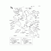 Схема вузла: Cowling lowers(zx750-l2) для Kawasaki ZX750 Ninja ZX-7
