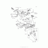 Схема вузла: Rear Fender(S) для Kawasaki ZX1400 Ninja ZX-14R ABS