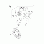 Схема узла: Передний тормоз для Kawasaki KLX140 KLX140