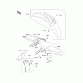 Схема узла: Крыло для Kawasaki KX250/ KX252 KX250F