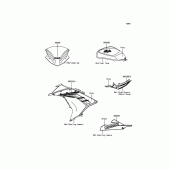 Схема вузла: Decals(Gray) для Kawasaki EX300 Ninja 300
