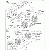 Схема узла: Карбюратор(1/3) для Kawasaki ZX750 ZXR750
