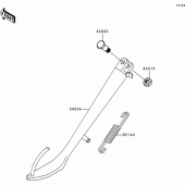 Схема вузла: Stand(s) для Kawasaki EN500 Vulcan 500 LTD