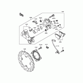 Схема вузла: Заднє гальмо для Kawasaki ZX636 Ninja ZX-6R ABS