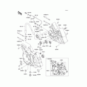 Схема узла: Картер двигателя для Kawasaki KLX110 KLX110