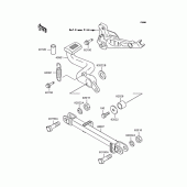 Схема вузла: Лапка гальма для Kawasaki ZR750 Zephyr