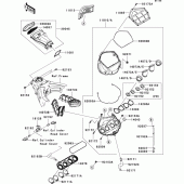 Схема вузла: Air cleaner(1/2) для Kawasaki ZX1000 Ninja ZX-10R