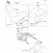Схема узла: Сиденье для Kawasaki VN1700 VN1700 Classic Tourer ABS