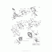 Схема узла: Нижний обтекатель для Kawasaki BR250 Z250SL ABS