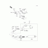 Схема узла: Выхлопная система (eu) для Kawasaki KX450 KX450F