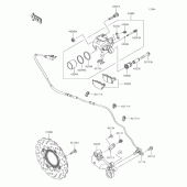 Схема вузла: Заднє гальмо для Kawasaki EX650 Ninja 650 ABS