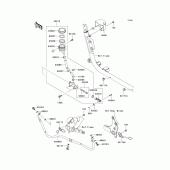 Схема вузла: Задній гальмівний циліндр Kawasaki VN1700 Vulcan 1700 Classic LT