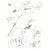 Схема узла: Руль для Kawasaki ER650 Z650 ABS