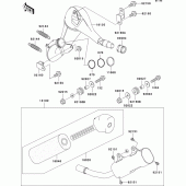 Схема вузла: Вихлопна система для Kawasaki KX125