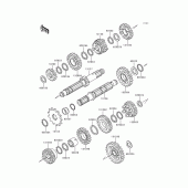 Схема узла: Трансмиссия для Kawasaki KLX300R