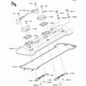 Схема вузла: Клапанна кришка Kawasaki ZR750 Z750 ABS