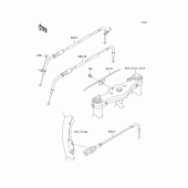 Схема вузла: Троси для Kawasaki VN1600 Vulcan 1600 Classic